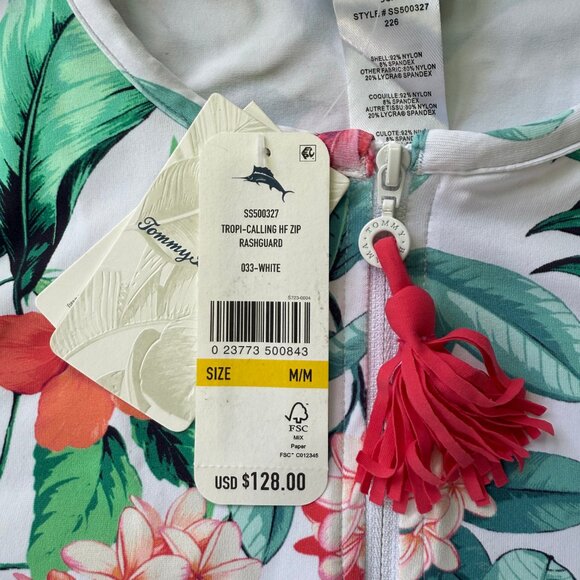 NWT Tommy Bahama Tropi Calling UV/Rash Guard Half Zip - Picture 5 of 5